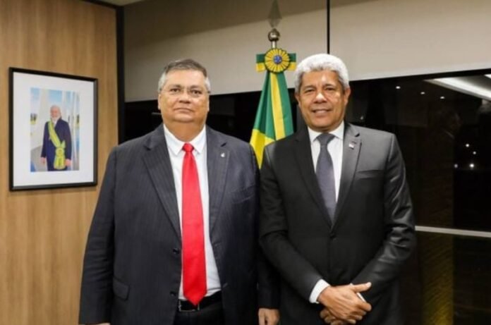 Flávio Dino e Jerônimo. Crédito: Eduardo Aiache/ GOVBA