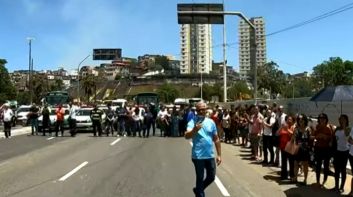 Manifestação nos Barris, em Salvador. Crédito: TV Bahia