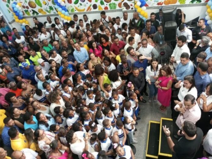 Nova escola municipal foi entregue em Periperi. Crédito: Gil Santos/CORREIO