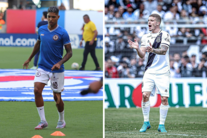 Pablo e Léo Naldi já podem estrear pelo Vitória Crédito: Lucas Pena/EC Jacuipense; Reprodução/Instagram