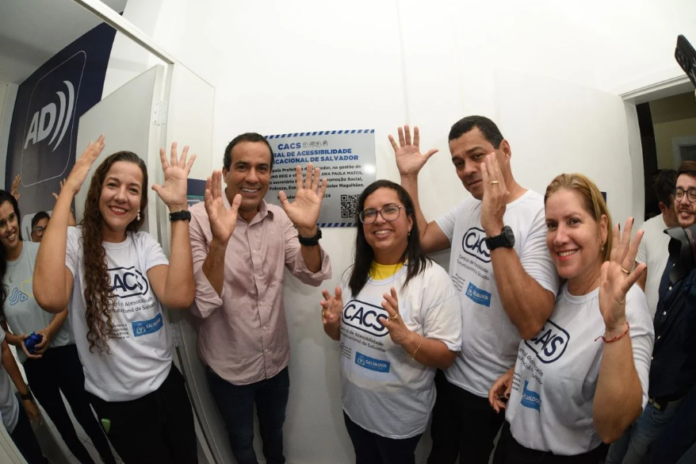 Central de acessibilidade da Prefeitura vai promover mais inclusão de pessoas com deficiência auditiva e visual em Salvador Crédito: Betto Jr./ Secom PMS