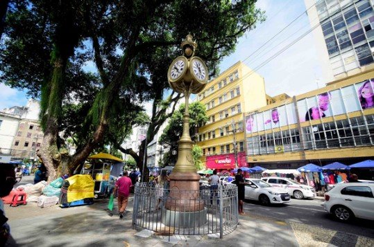 O Relógio de São Pedro foi restaurado e automatizado Crédito: Jefferson Peixoto/Secom PMS