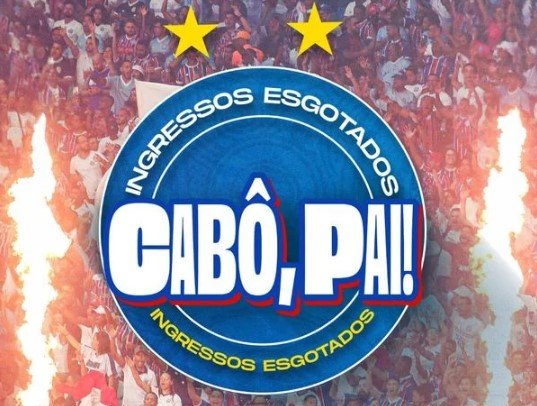 Ingressos de arquibancada para o Ba-Vi da final do Campeonato Baiano estão esgotados Crédito: Divulgação ECBahia