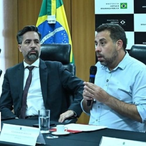 Medidas contra a violência política foram anunciadas durante coletiva de imprensa, em Brasília

Foto: Isaac Amorim (Ascom/MJSP)