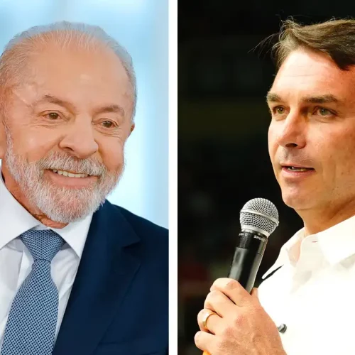 Foto: Lula Oficial e Charles Vieira/Campanha Flávio Bolsonaro