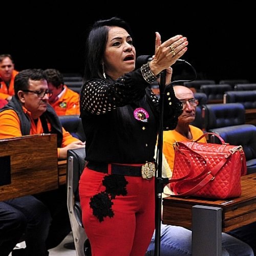 Morma Gramacho Renunciou ao mandato de Deputada Federal, na Legislatura 2015-2019, para assumir o mandato de Prefeita de Lauro Freitas, em 1 de janeiro de 2017

Foto: Luis Macedo / Câmara dos Deputados