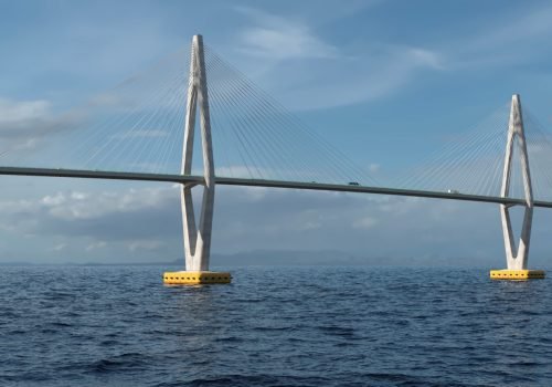 Ilustração: Projeto da Ponte Salvador-Itaparica