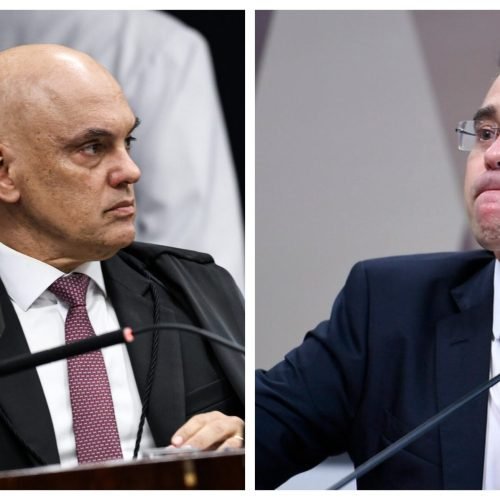 Os ministros Alexandre de Moraes (E) e André Mendonça vêm protagonizando uma crise institucional  na Suprema Corte

Foto: Marcelo Camargo/Agência Brasil | Flickr/STF