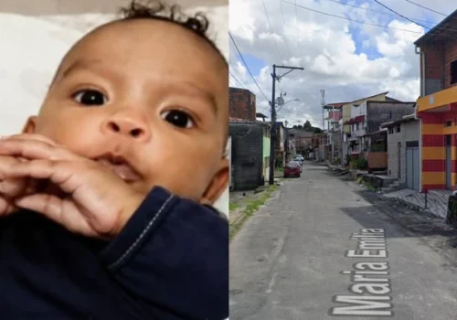 O bebê estava no colo de um jovem de 19 anos, que seria o alvo dos tiros e também ficou ferido

Foto: Reprodução