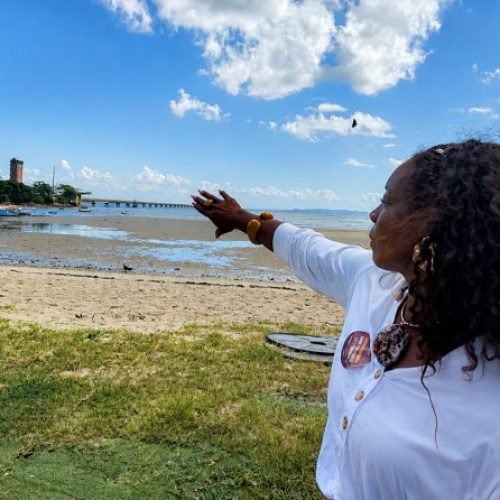Vereadora de Salvador alertou que 1.200 famílias enfrentam situação de vulnerabilidade social desde a interdição da praia 

Foto: assessoria da vereadora
