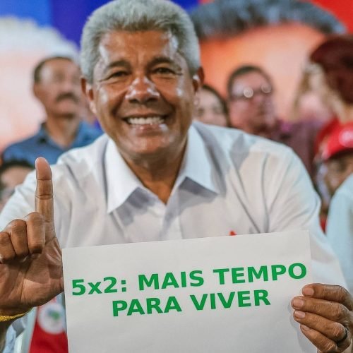 Durante evento em Salvador, Jerônimo afirma que fim da escala 6x1 é avanço para o país: "Brasil não pode andar para trás"

Foto: Evertton Pacheco